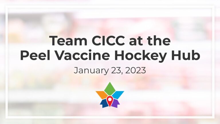 Team CICC at the Peel Vaccine Hockey Hub
